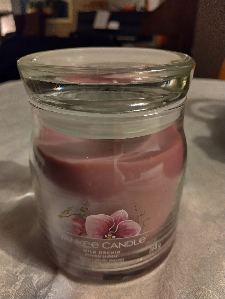 Yankee Candle Wild Orchid kaars - 368 g, Huis en Inrichting, Ophalen, Overige merken, Paars, Nieuw