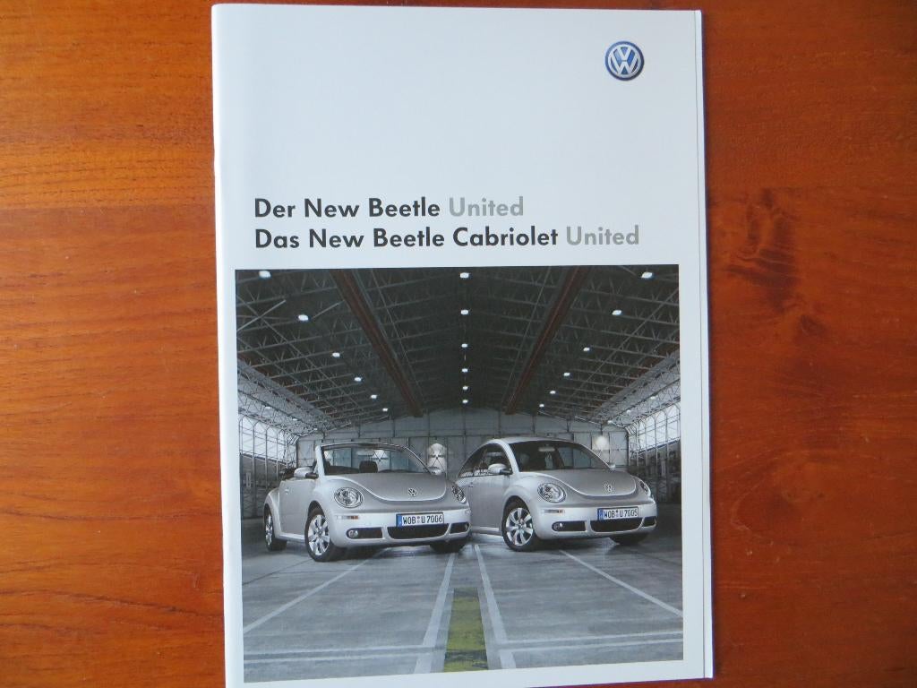 Volkswagen New Beetle United (juni 2008) met bijlage, Ophalen of Verzenden, Nieuw, Volkswagen
