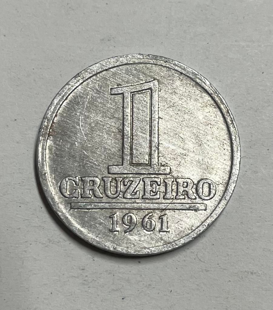 1 cruzeiro Brazilië 1961, Postzegels en Munten, Munten | Amerika, Ophalen of Verzenden, Zuid-Amerika