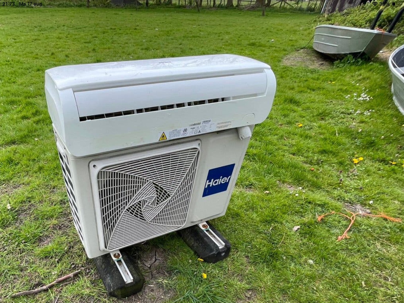 Haier airco 3.6 kw met defect, Witgoed en Apparatuur, Airco's, Ophalen, 3 snelheden of meer, Niet werkend, Afstandsbediening