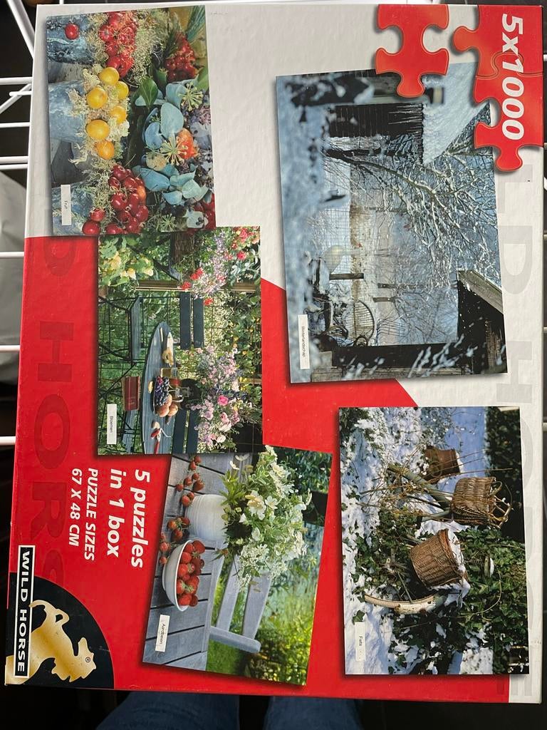 Diverse Puzzelcollectie: 5x1000 en 2x1000 stukjes, Ophalen, Meer dan 1500 stukjes, Zo goed als nieuw, Legpuzzel