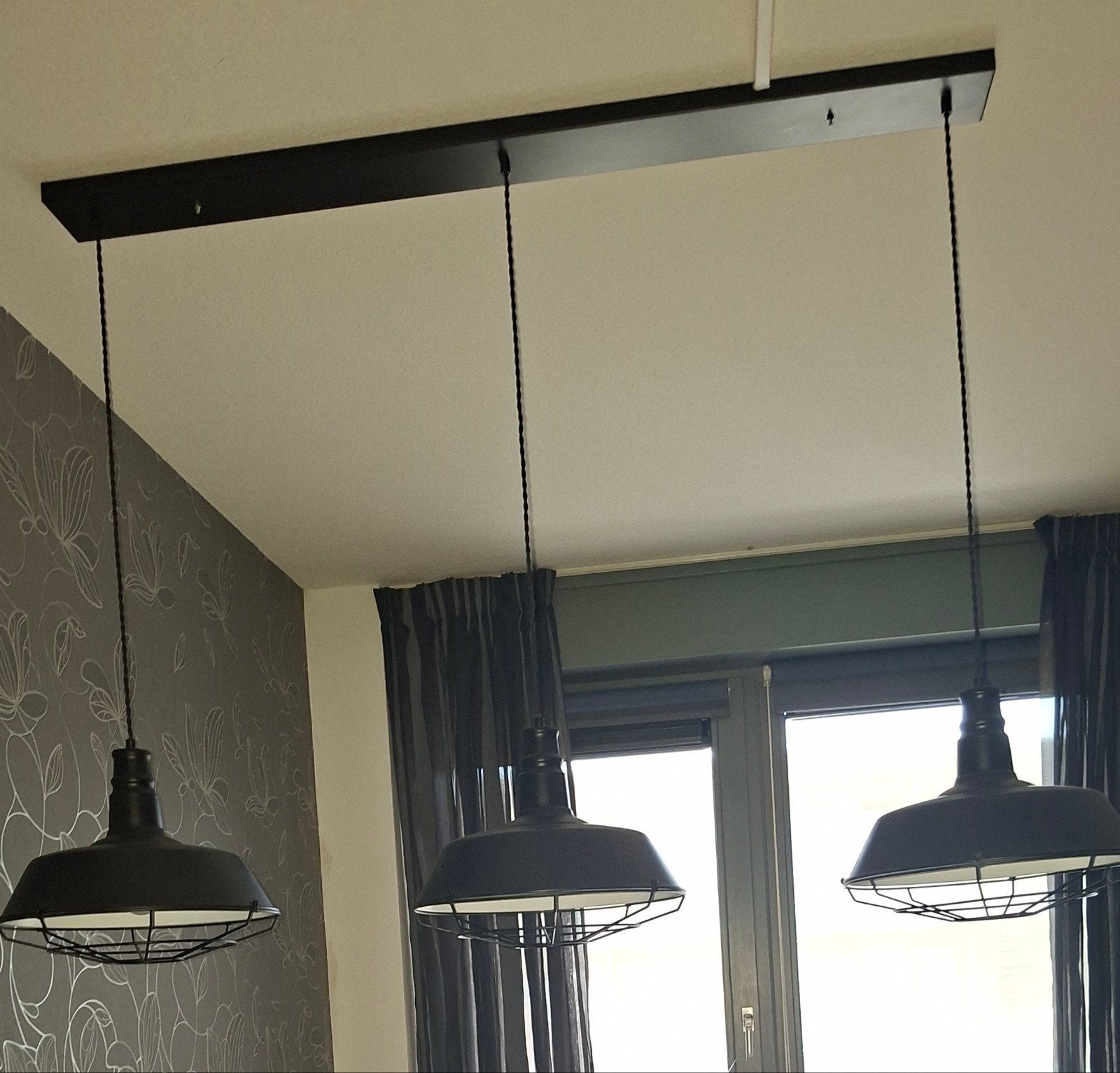Industriële hanglamp, Ophalen, Zo goed als nieuw, E27 (groot)