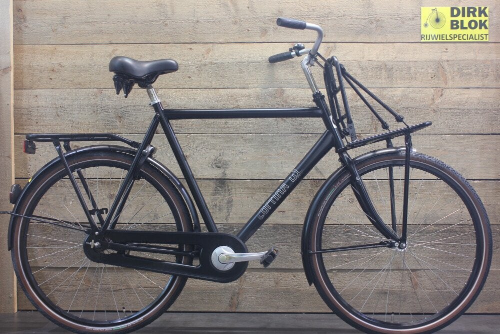 Cortina U1 transportfiets H65 remnaaf zwart + 3 mnd garantie, Niet ingevuld, Gebruikt, Niet ingevuld, Niet ingevuld