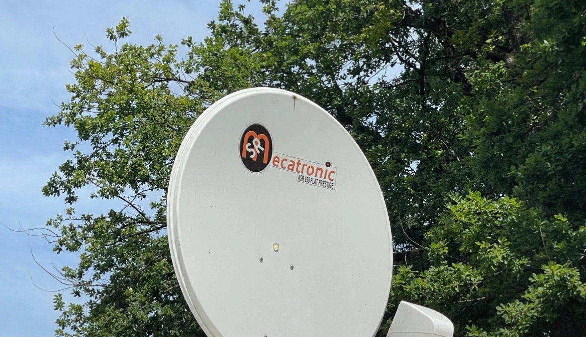 SR Mecatronic ASR 850 Flat Prestige automatische schotel, Audio, Tv en Foto, Ophalen, Gebruikt, (Schotel)antenne, Overige merken