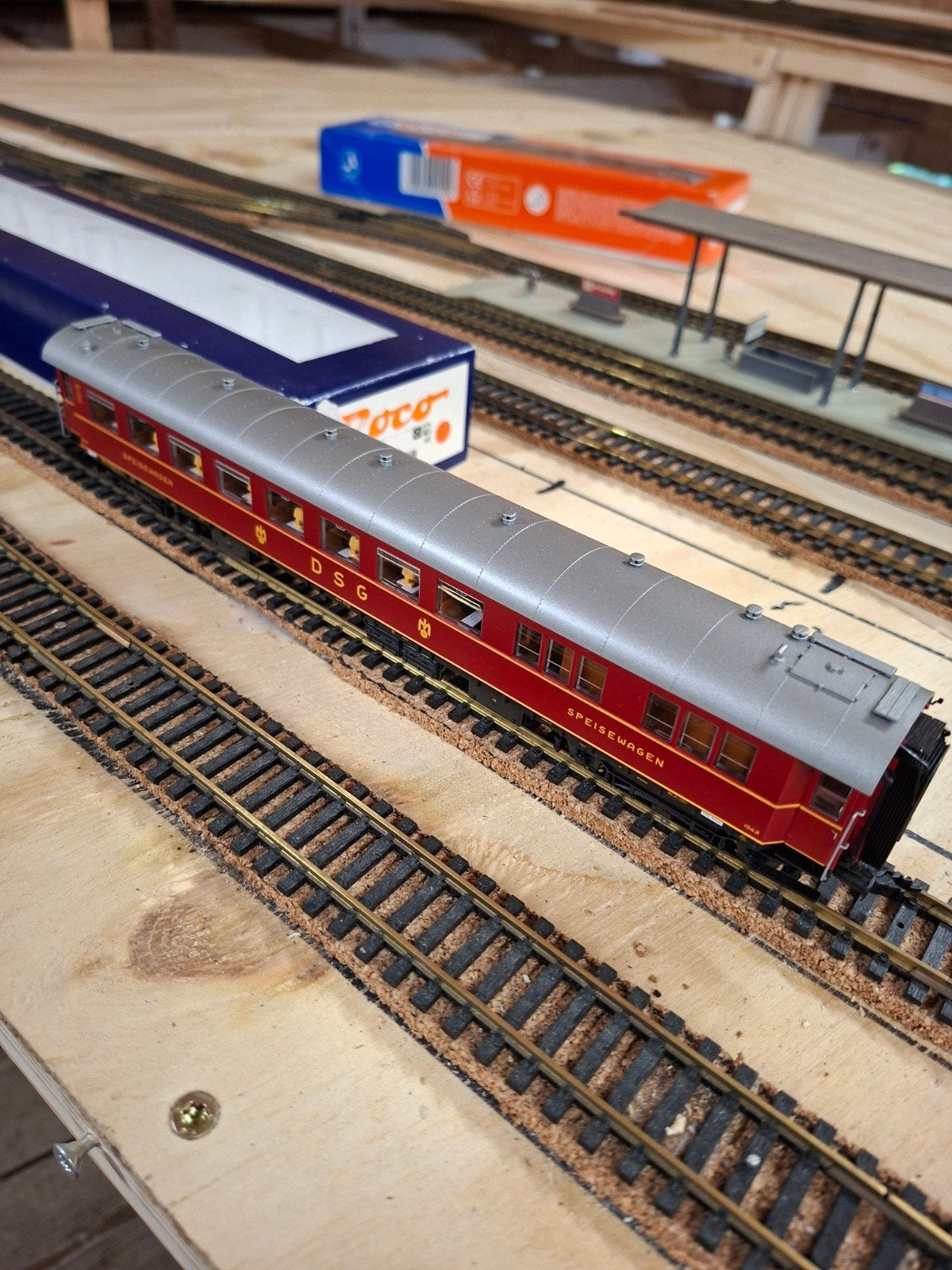 HO rijtuig speisewagen, Hobby en Vrije tijd, Modeltreinen | H0, Ophalen of Verzenden, Gelijkstroom, Wagon