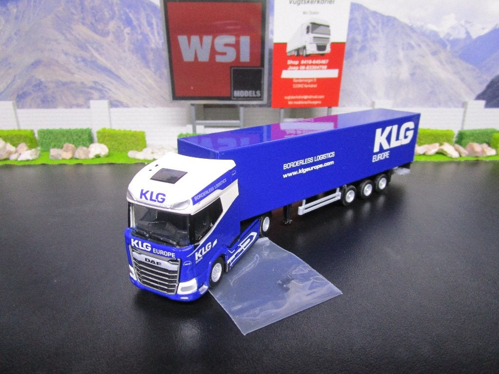 nieuw wsi 71-2047 schaal 1.87 daf xg+ klg europe, Hobby en Vrije tijd, Modelauto's | 1:87, Ophalen, Nieuw, Bus of Vrachtwagen