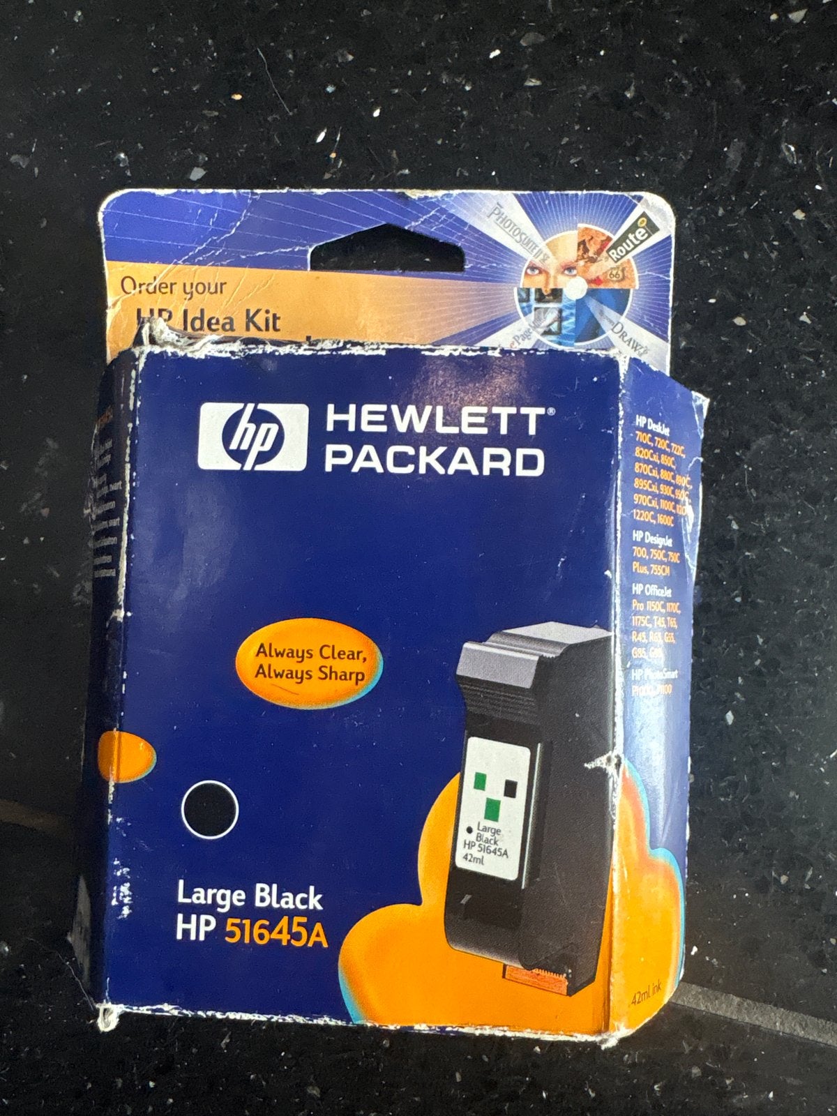HP 51645A Grote Zwarte Inkjet Cartridge, Ophalen of Verzenden, Nieuw, Cartridge
