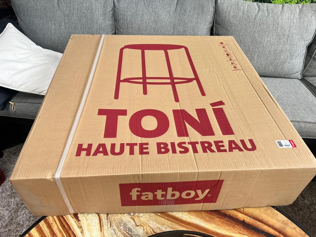 Fatboy Toni Haute Bistreau Anthracite Bartafel NIEUW in doos, Rond, Nieuw, Ophalen of Verzenden, 75 cm of meer