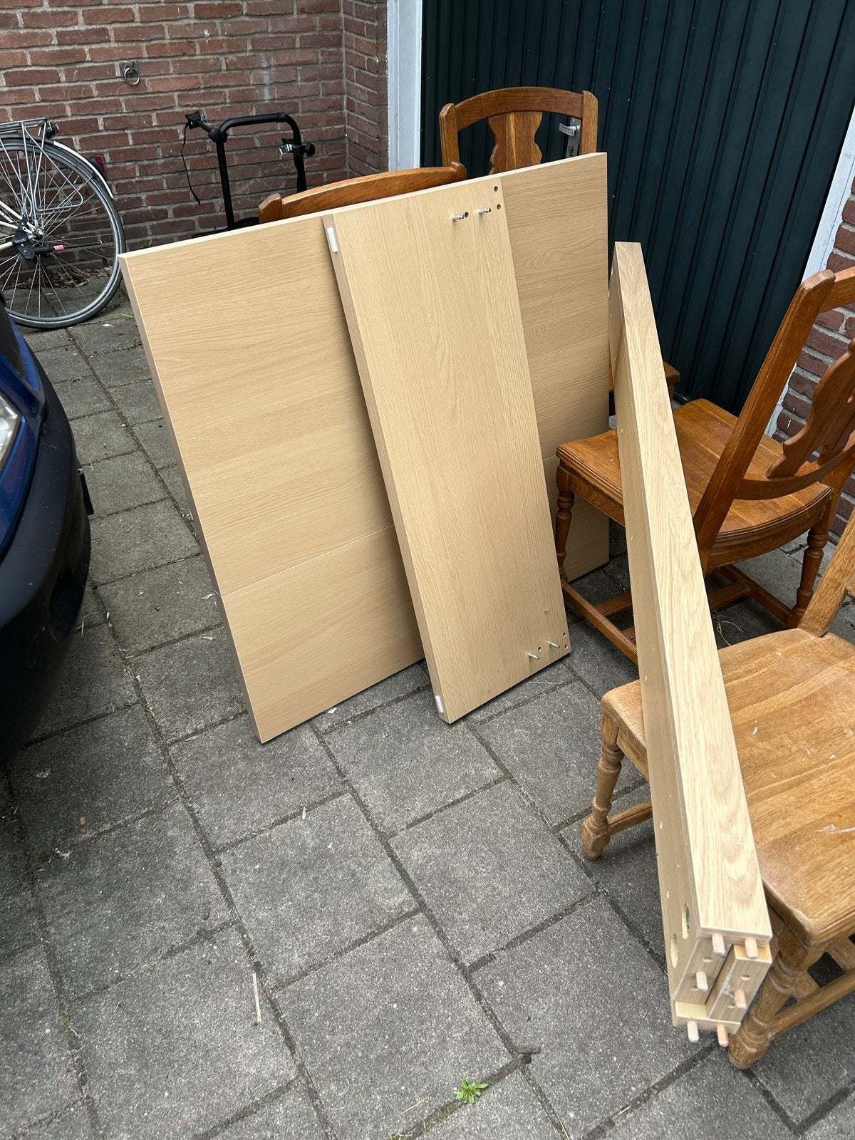 Eenpersoons bed, Ophalen, 200 cm, Hout, 100 cm