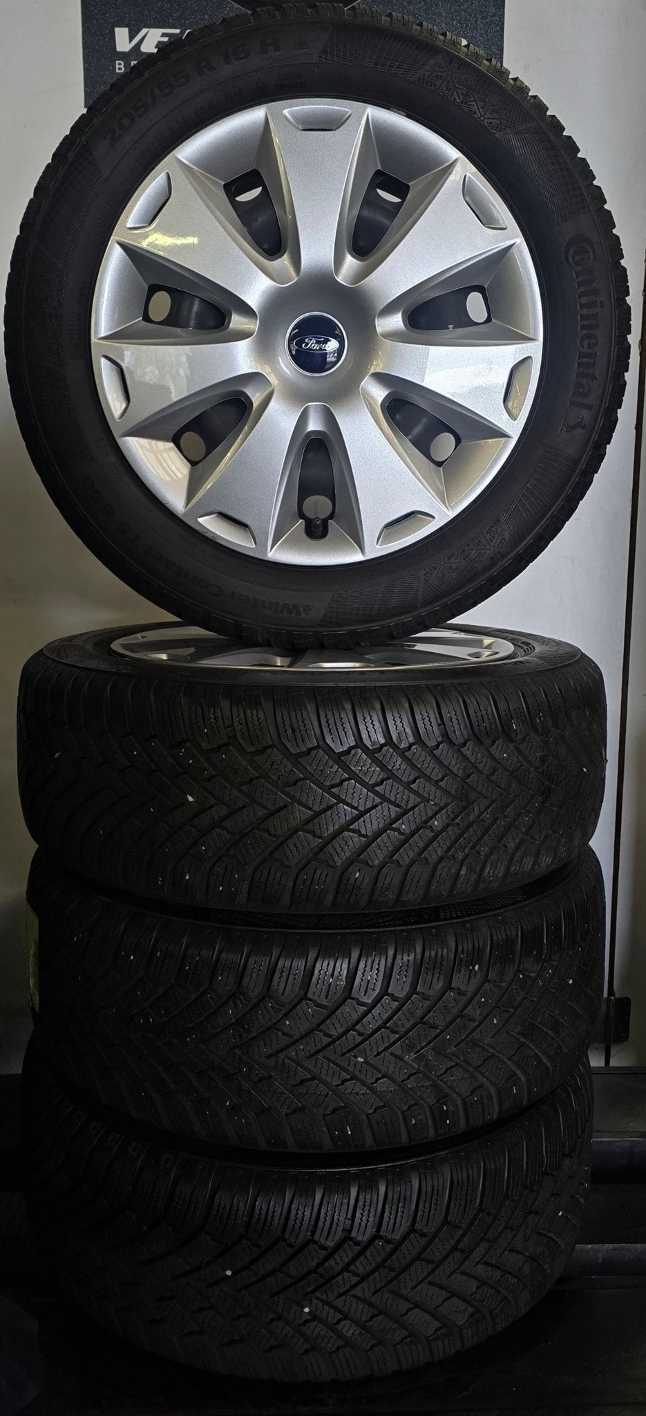 16 inch stalen winterset voor een Ford Focus , Mondeo (12), Gebruikt, -, Banden en Velgen, -