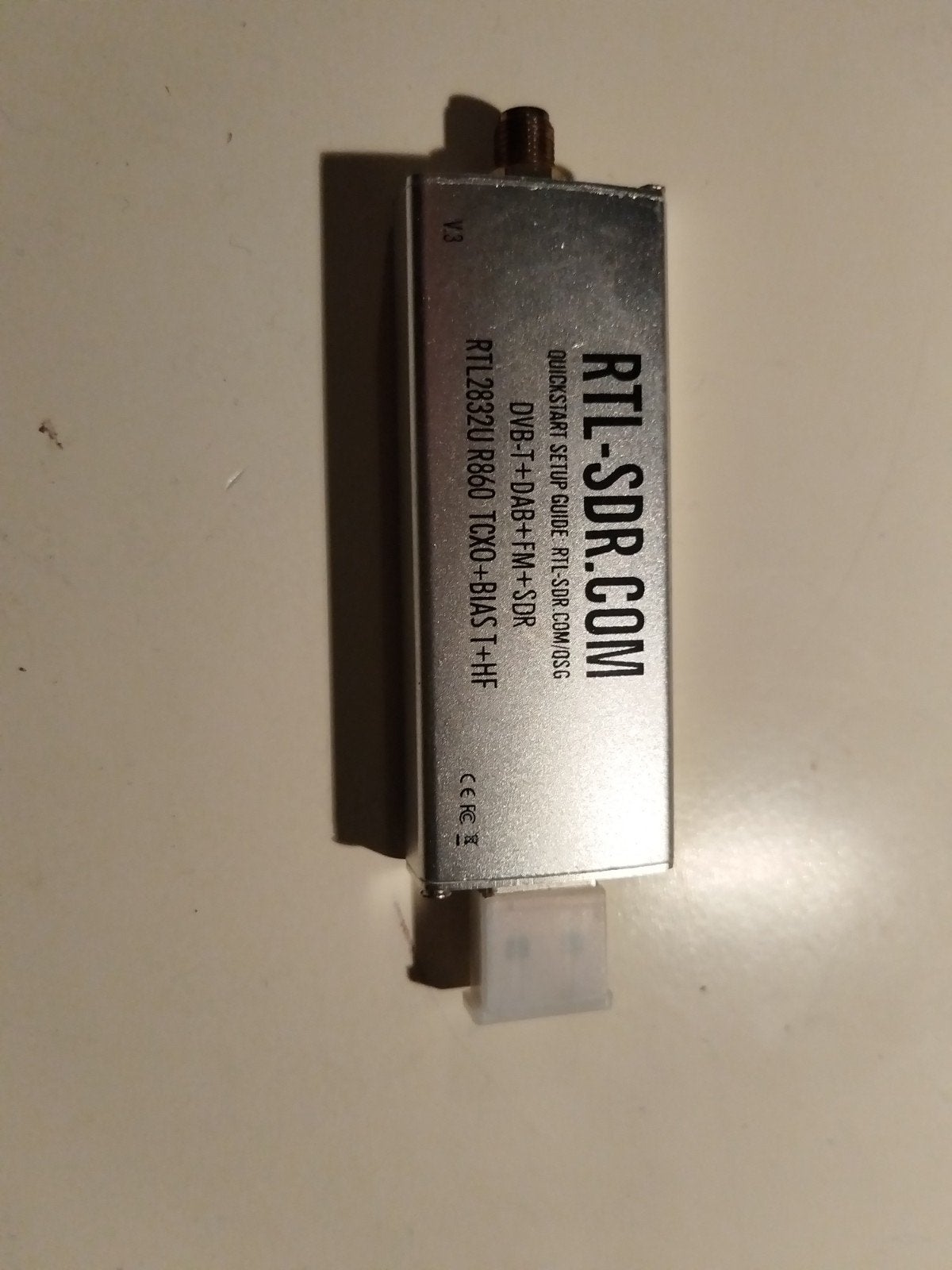 RTL-SDR V3 TCXO Dongle 500KHz – 1700MHz, Ophalen of Verzenden, Zo goed als nieuw, Ontvanger