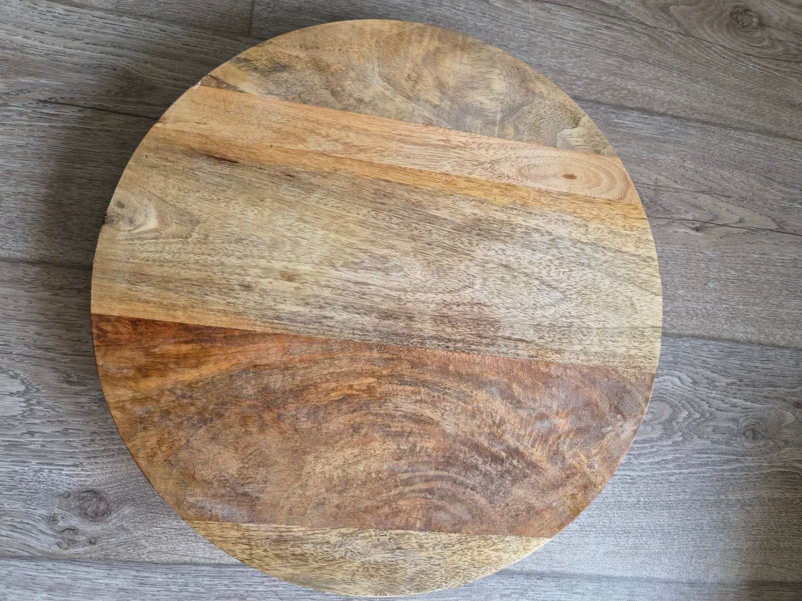 Mango houten serveerplank/decoratie plateau, Ophalen, Rond, Met pootjes, Hout