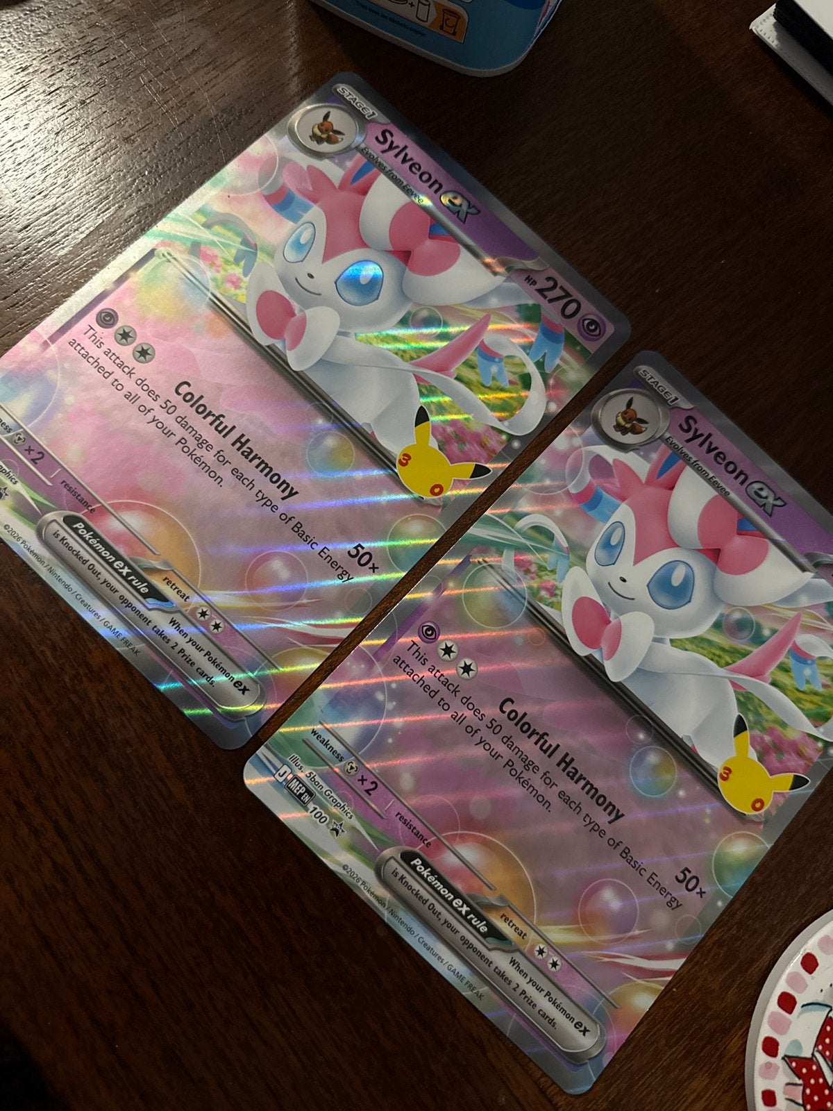 Grote Sylveon ex Jumbo Pokémon Kaarten, Ophalen of Verzenden, Zo goed als nieuw, Meerdere kaarten