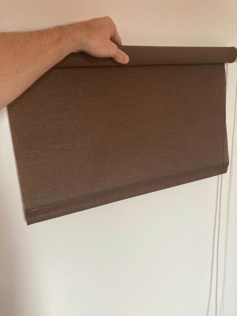 Rolgordijn Bruin Gamma 60-190cm, Bruin, Zo goed als nieuw, 150 tot 200 cm, 50 tot 100 cm
