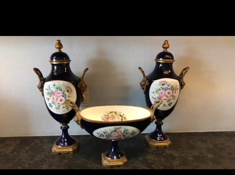 Limoges vazen set brons, Ophalen of Verzenden