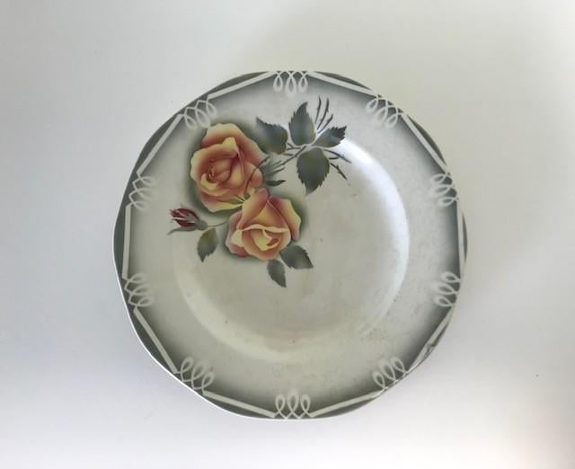 Digoin Sarreguemines Odile 37 groot bord serveerbord ca 1950, Ophalen of Verzenden