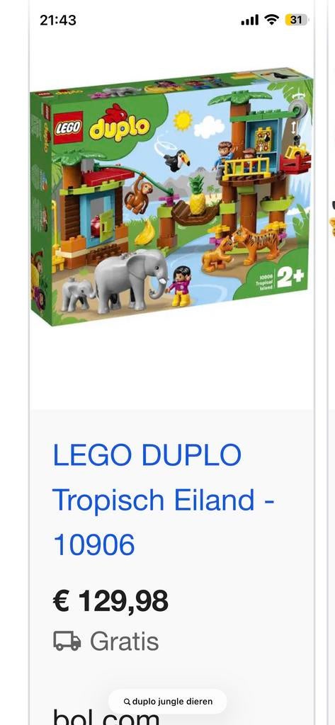Lego Duplo - Complete set zonder doos, Ophalen of Verzenden, Gebruikt, Complete set, Duplo