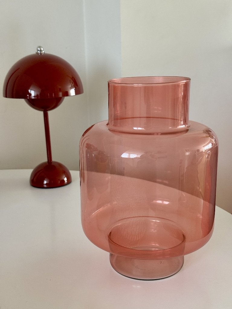 Sissy Boy Vase, 27 cm, Ophalen of Verzenden, Roze, Glas