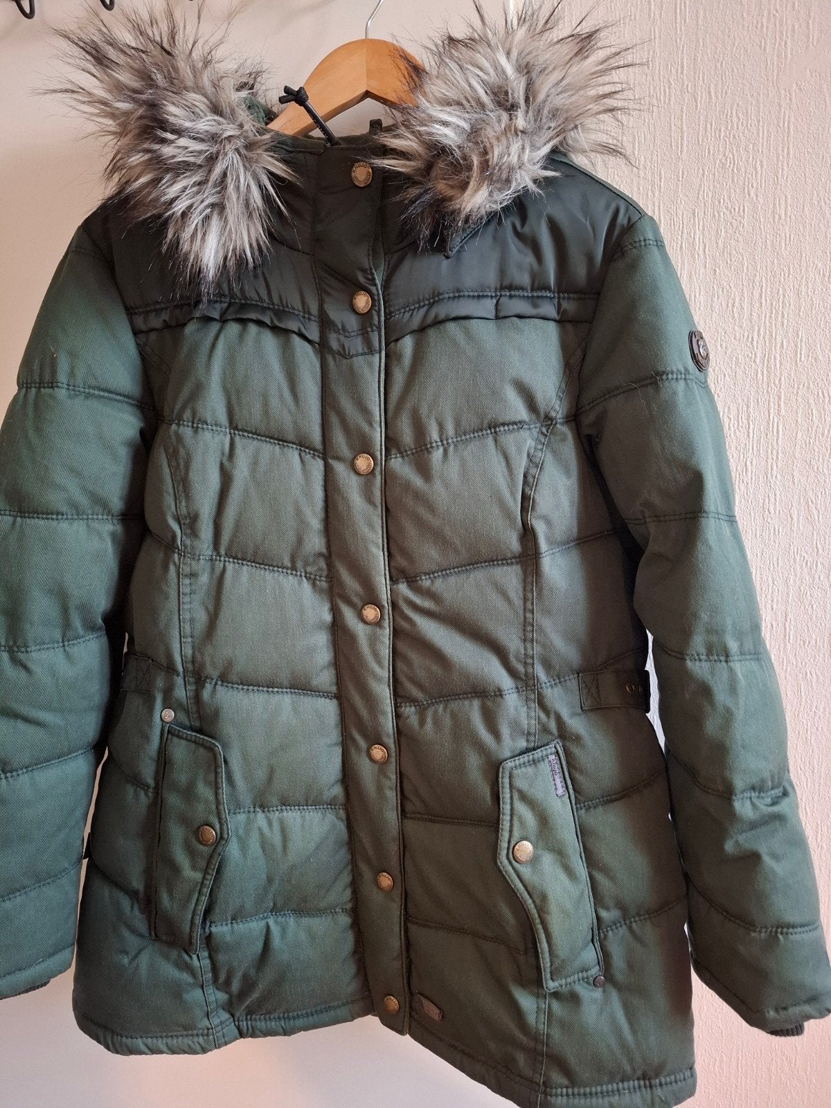 Khujo gewatteerde puffer jas,maat XL, zo goed als nieuw., Kleding | Dames, Maat 46/48 (XL) of groter, Khujo, Ophalen of Verzenden