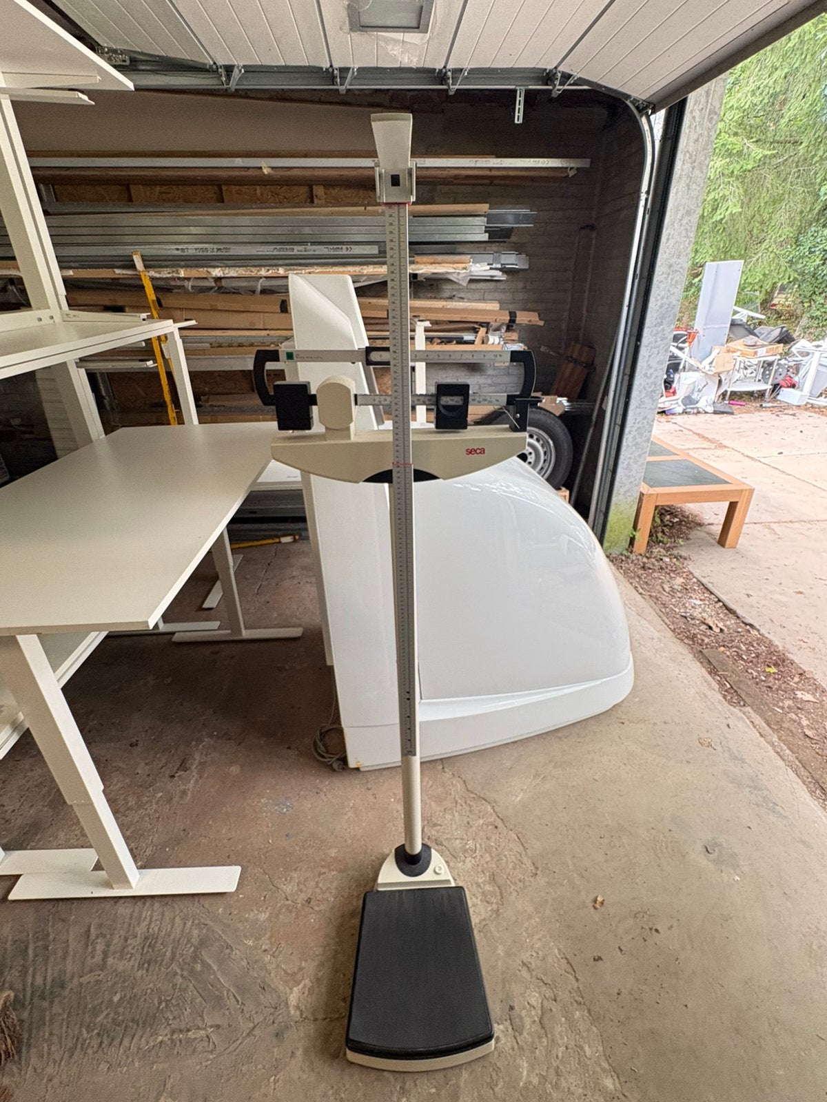 SECA 711 professionele medische weegschaal met lengtemeter, Ophalen, ., Zo goed als nieuw, .