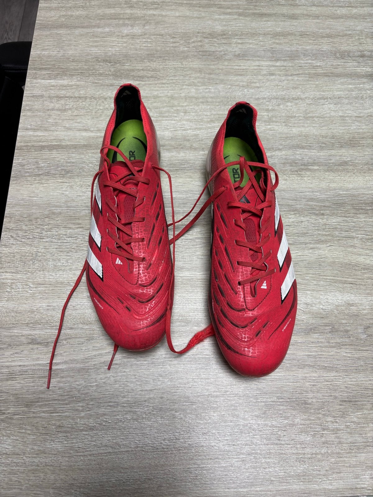 Adidas Predator Voetbalschoenen Rood Maat 46 Hybridtouch, Ophalen, Gebruikt, Schoenen