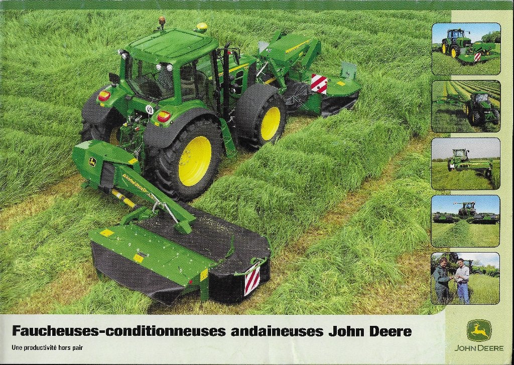 So16 folder john deere maaimachines ( franse tekst ), Ophalen of Verzenden, Zo goed als nieuw