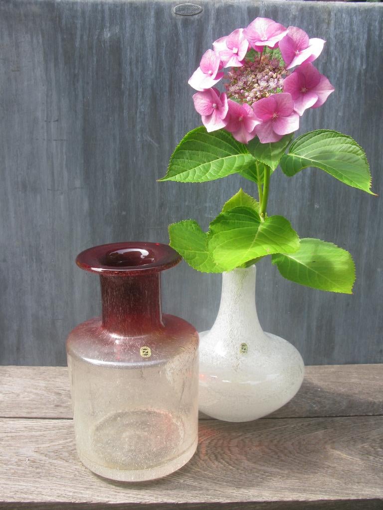 2 VAZEN ZWIESEL WEST GERMANY VINTAGE, Overige kleuren, Ophalen of Verzenden, Minder dan 50 cm, Glas