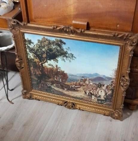 Vintage klassiek schilderij, Antiek en Kunst, Kunst | Schilderijen | Klassiek, Ophalen
