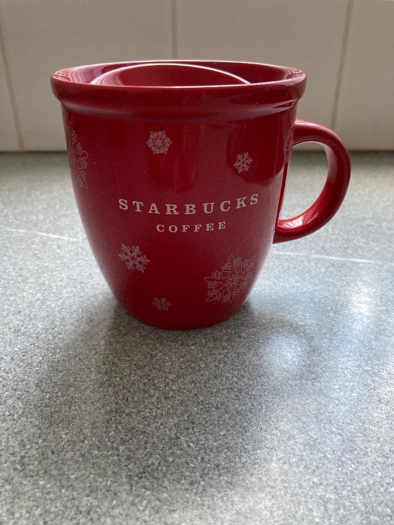 Starbucks kerstbeker mok rood 2007 12 fl, Nieuw, Ophalen of Verzenden, Starbucks, Modern