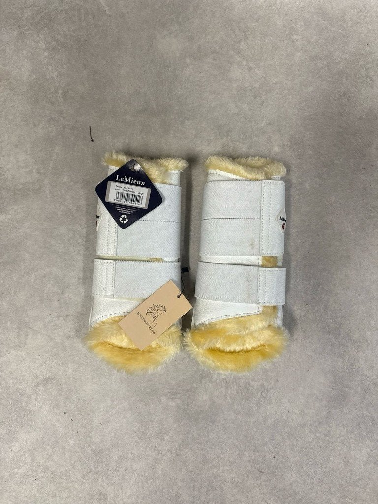 Lemieux fleece lined boots white large, Lemieux, Ophalen of Verzenden, Zo goed als nieuw, Full