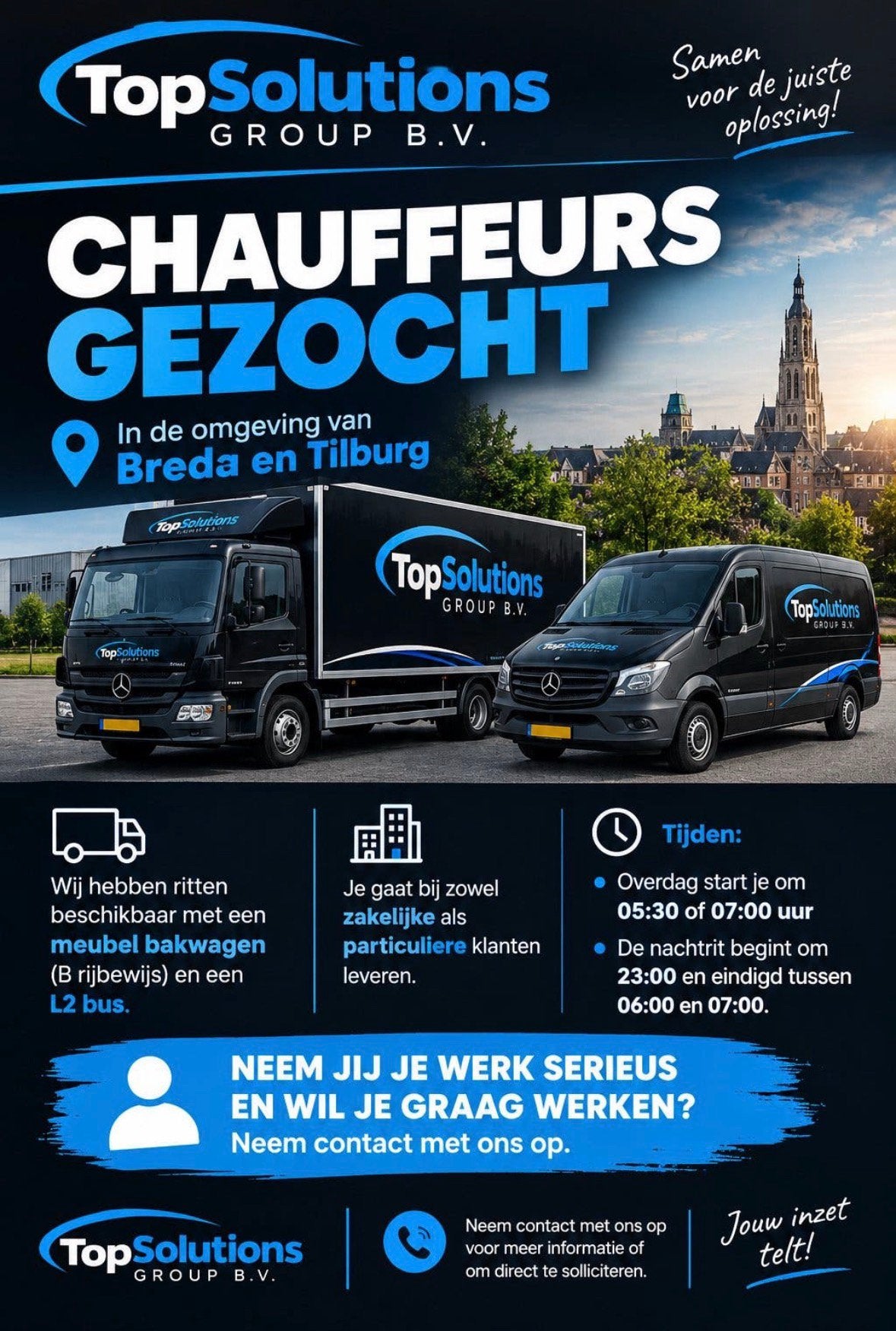 KOERIERS GEZOCHT IN DE OMGEVING VAN TILBURG!, Vacatures, Overige vormen