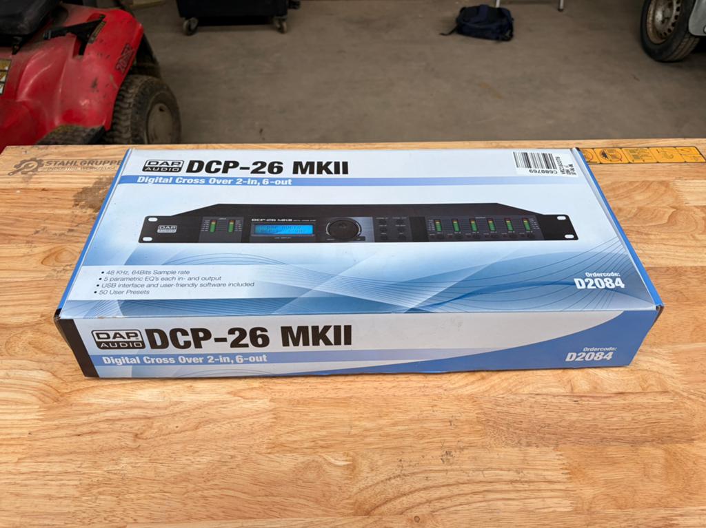 DAP DCP-26 MK2 dsp, Audio, Tv en Foto, Luidsprekers, Ophalen of Verzenden, Zo goed als nieuw, 120 watt of meer, Overige merken