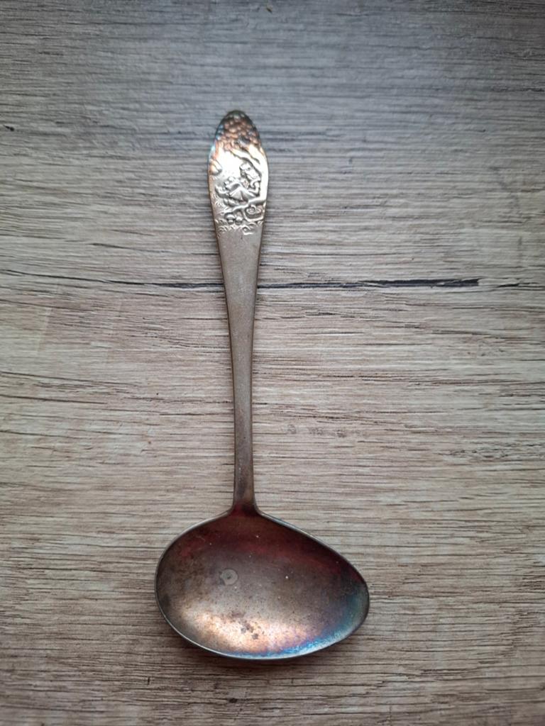 Antieke vintage oud verzilverd souvenir souvenirllepel, Ophalen of Verzenden