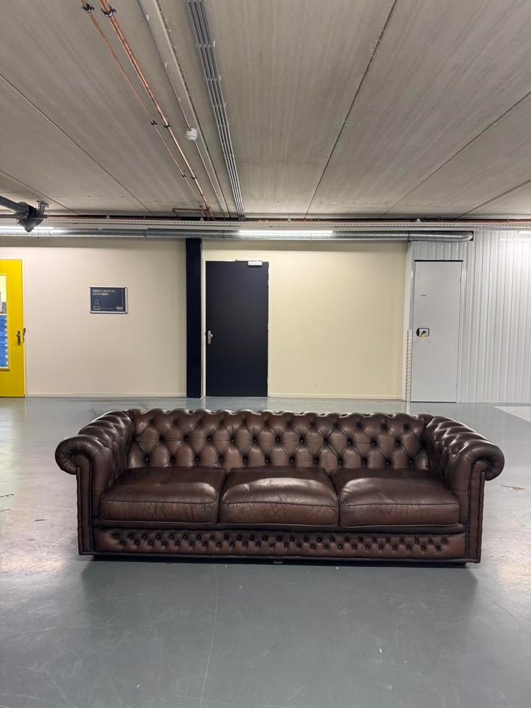 Originele Mister Chesterfield 3-zits | Echt Leder #B16