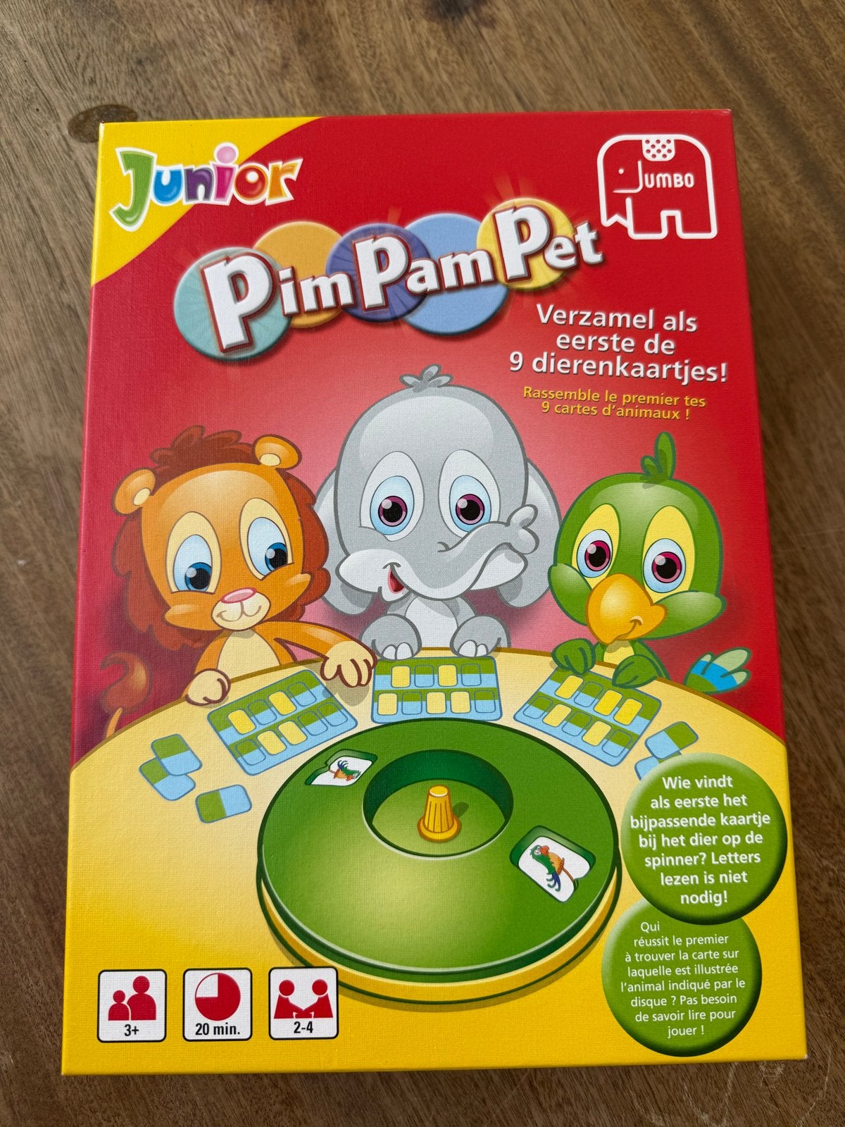 Jumbo Pim Pam Pet Junior - Verzamel dierenkaartjes!, Drie of vier spelers, Ophalen of Verzenden, Nieuw