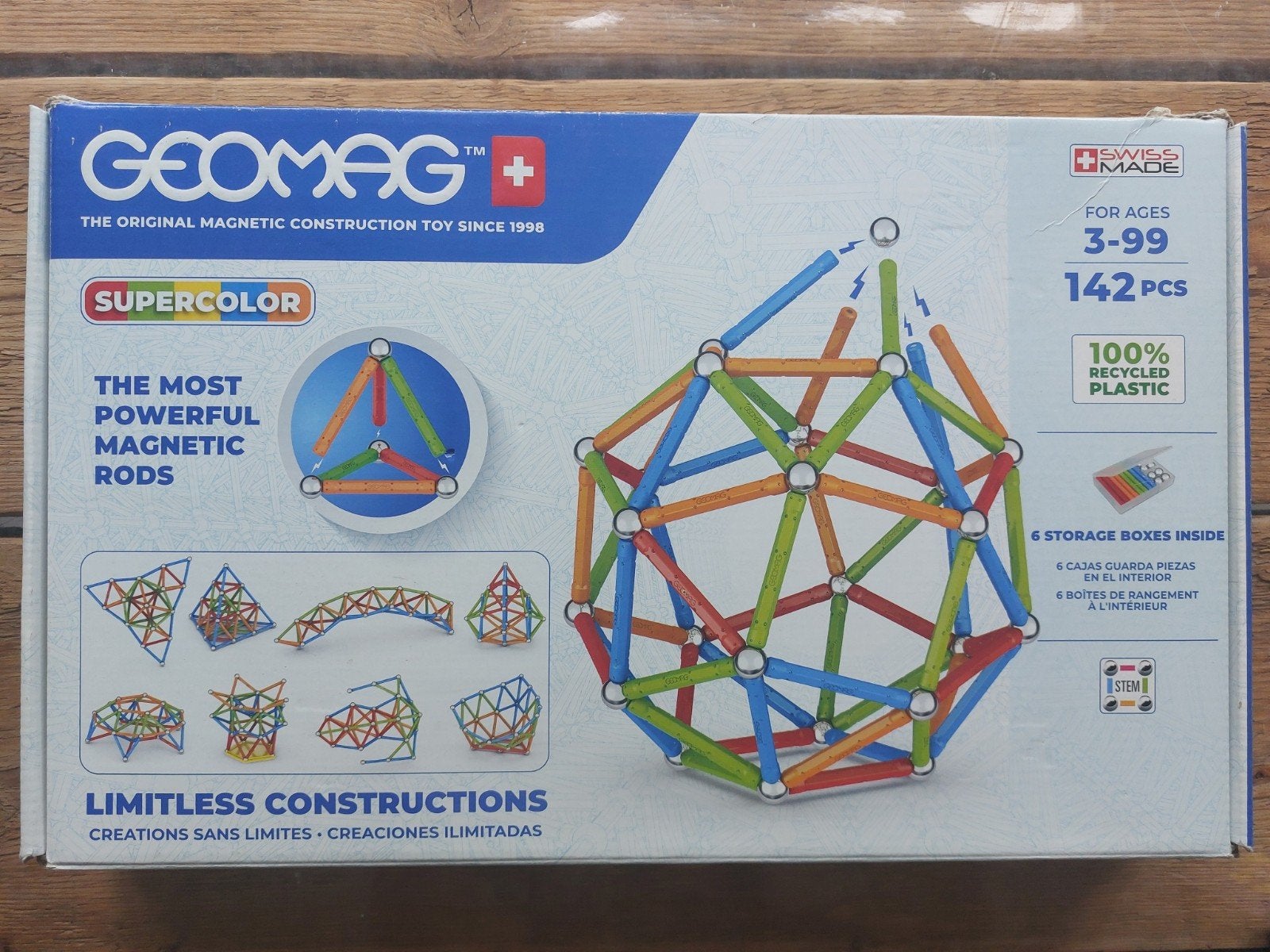 Geomag set 142pcs, Ophalen of Verzenden, Gebruikt, Overige merken