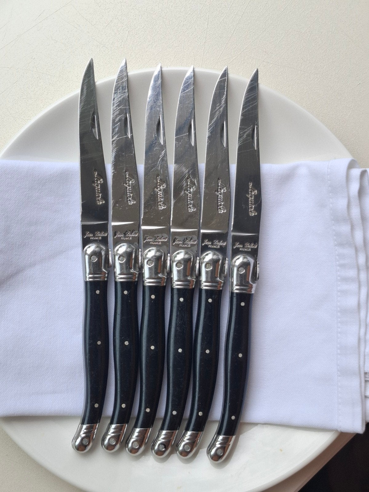 Steakmessen 6st., Ophalen of Verzenden, Rvs of Chroom