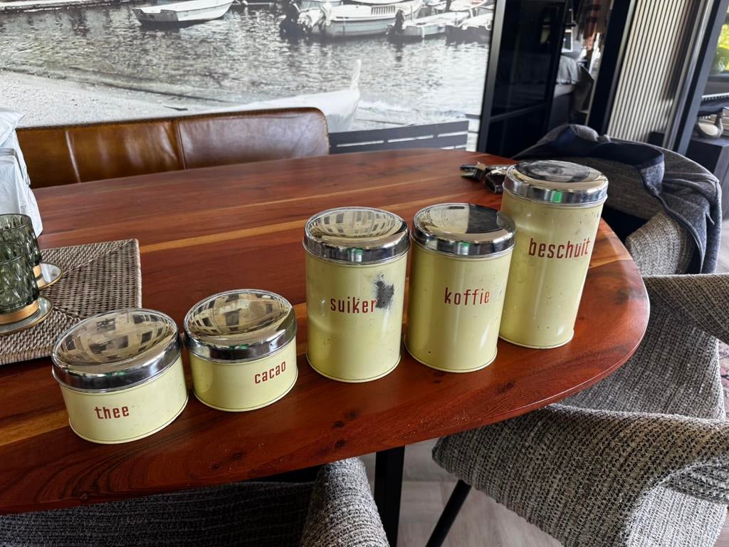 5 oude bussen van Brabantia, Verzamelen, Ophalen of Verzenden, Gebruikt, Overige