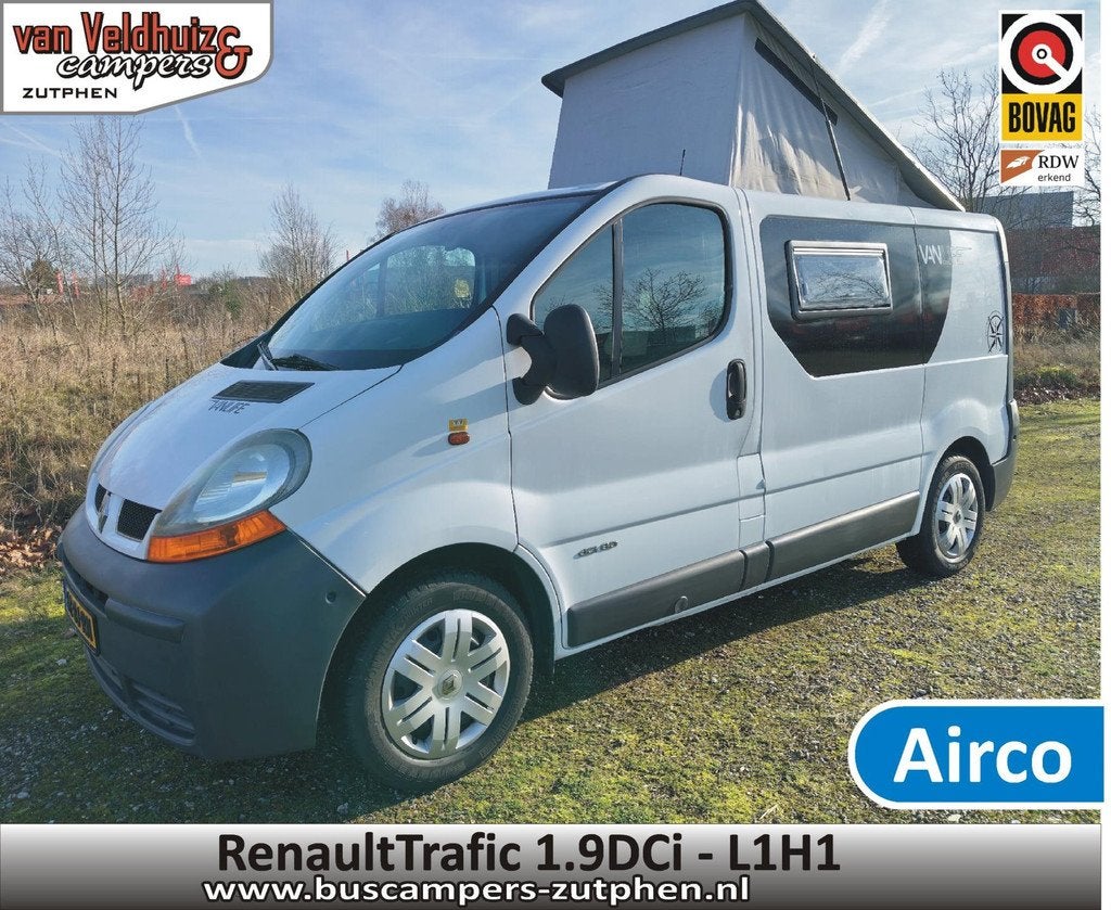 Renault Trafic 1.9 DCi - L1H1 NL-buscamper, Caravans en Kamperen, Campers, Overige merken, Buscamper of Camperbus, -
-  -, Bedrijf