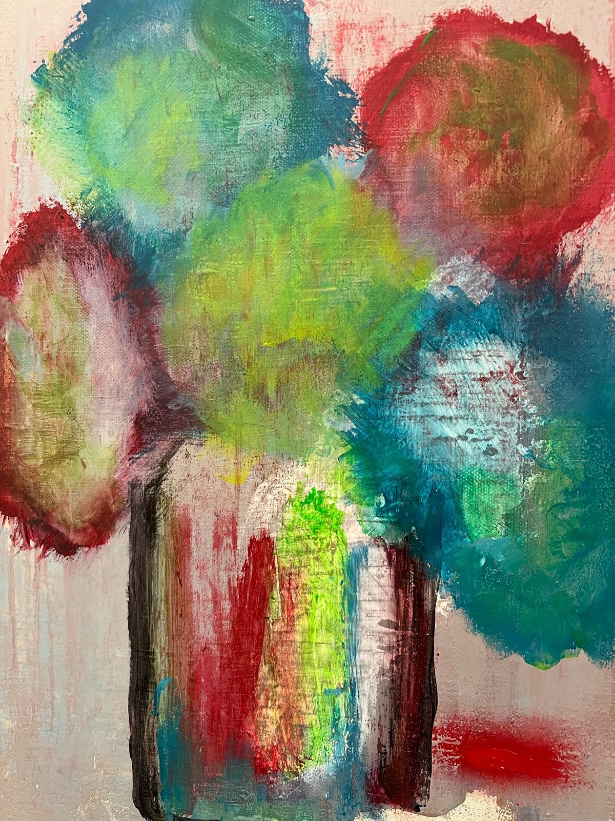 Kleurrijk 3D Canvas Schilderij Abstract  - 30x40 cm, Ophalen