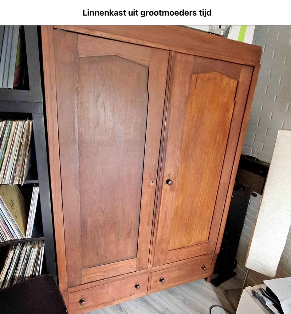 Antieke Linnenkast - Grootmoeders Tijd, Antiek en Kunst, Antiek | Meubels | Kasten, Ophalen