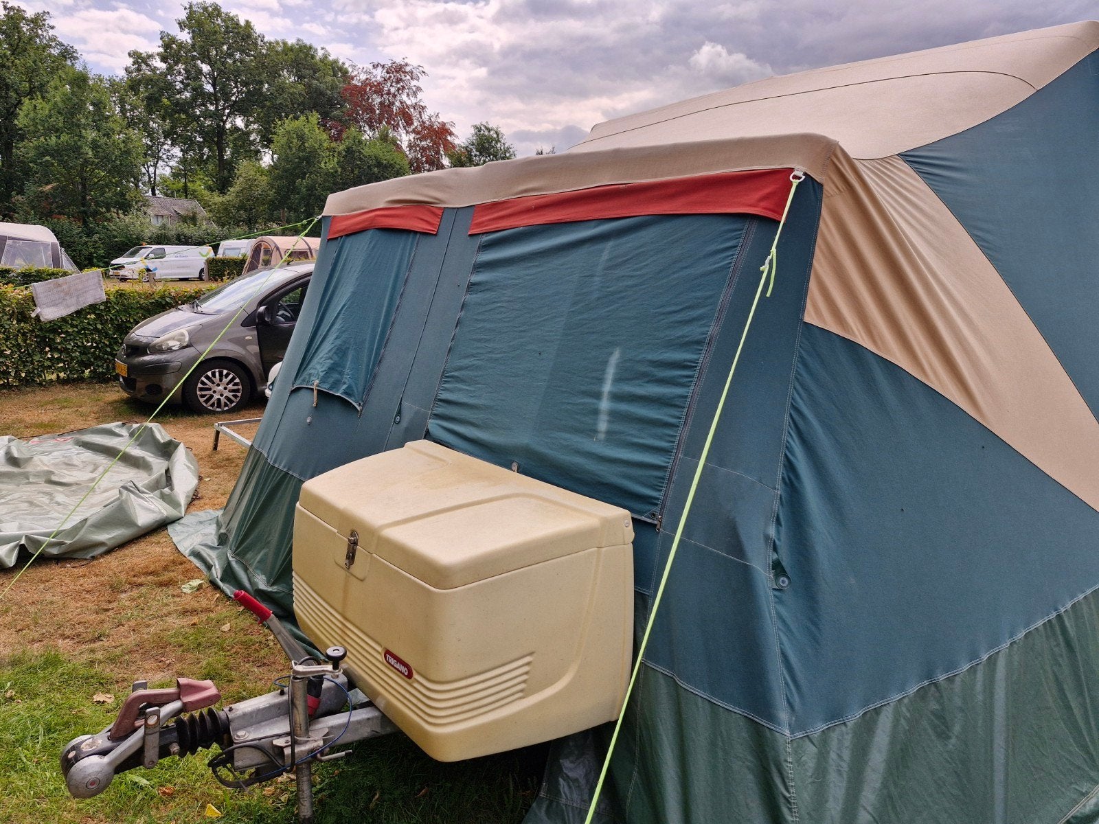Trigano Odyssee vouwwagen - Compleet en Ruim, Caravans en Kamperen, Vouwwagens, Ophalen, Trigano, Aanwezig, Tot en met 4