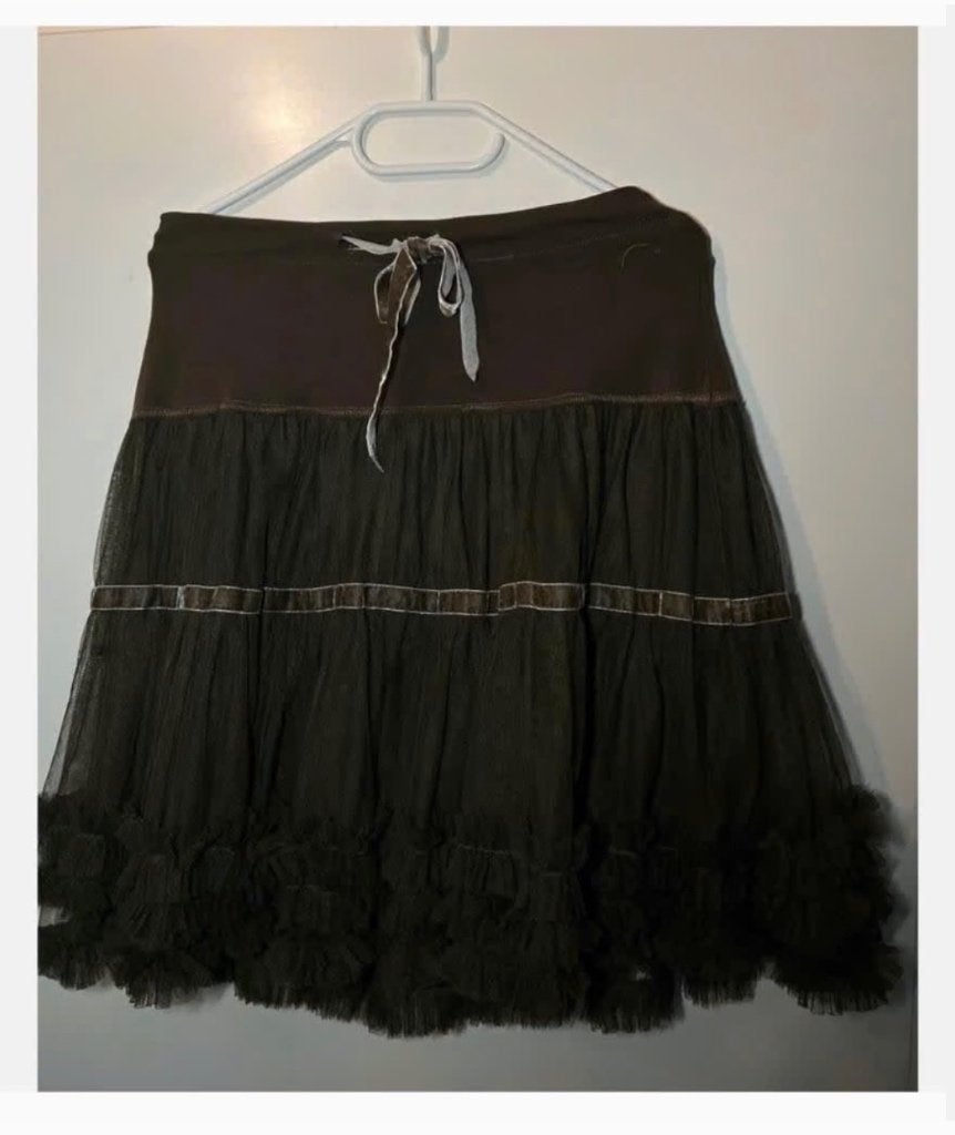 Zomer: Groene petticoat, maat S, koord, laagjes, Ophalen of Verzenden, Zo goed als nieuw, X, Maat 36 (S)