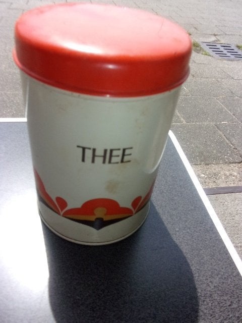 blik thee, Ophalen of Verzenden, Gebruikt, Thee