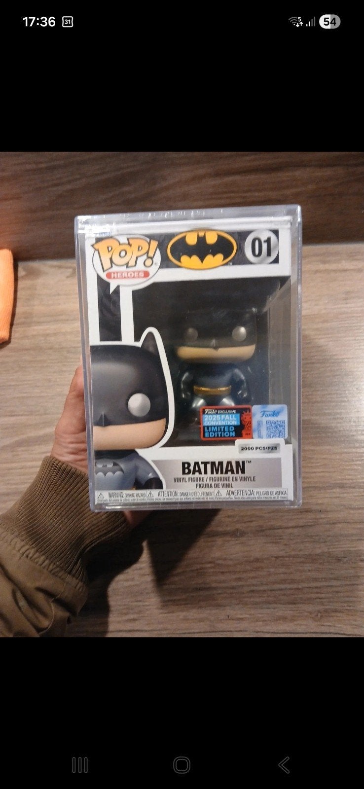 Funko Pop! Heroes Batman 01 Limited Edition, Ophalen of Verzenden, Zo goed als nieuw