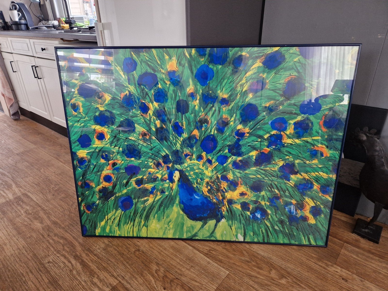 Ting Walasse / Pauw / 90 cm x 120 cm, Ophalen of Verzenden