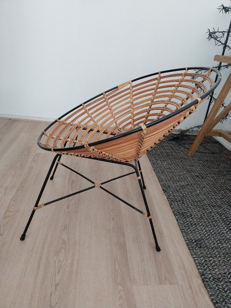 Unieke Dutchbone Fauteuil Kubu rond, Huis en Inrichting, Ophalen, Zo goed als nieuw, 75 tot 100 cm, 50 tot 75 cm