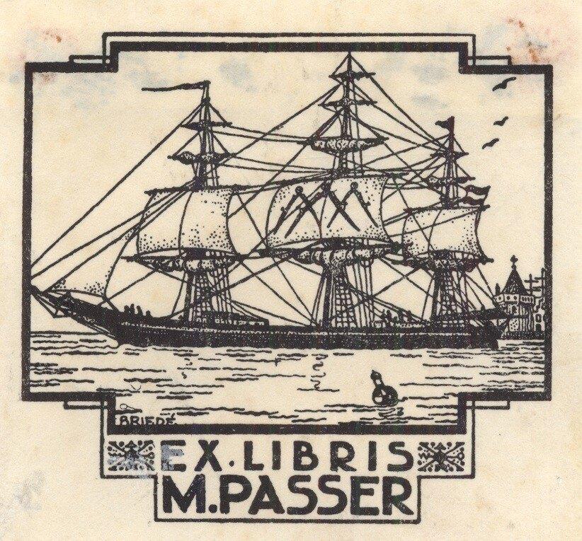 2104 Ex Libris Nederland : Johan Briedé, 1937, Verzenden