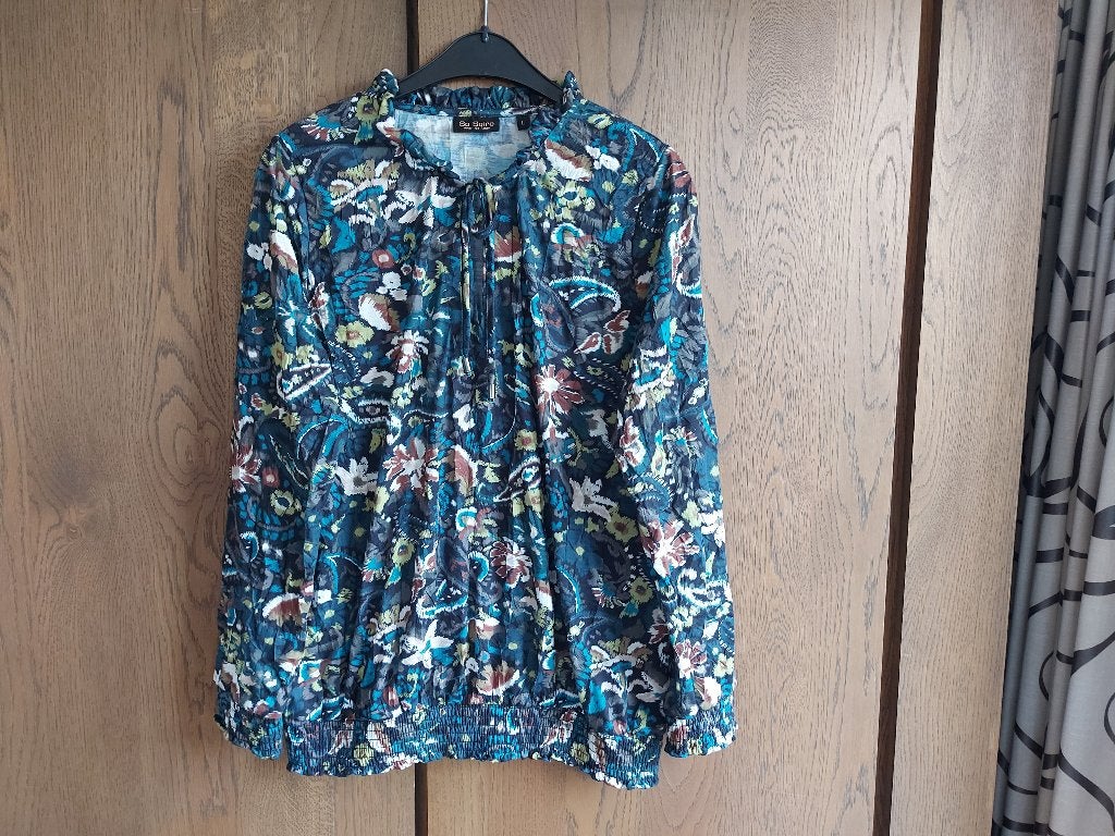 Blouse L So Soire, So Soire, Blauw, Maat 42/44 (L), Ophalen of Verzenden