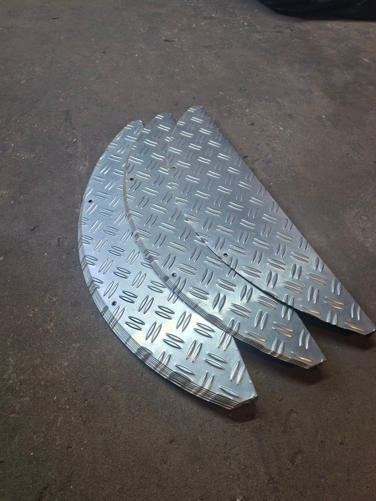 Aluminium traanplaat traptreden 13 stuks, Ophalen of Verzenden, Nieuw, Aluminium